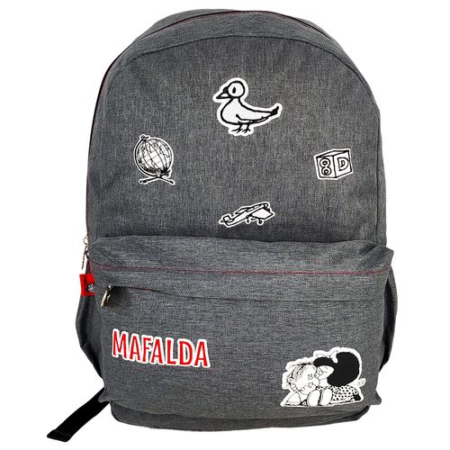 Morral  Mafalda Juvenil Denim con Parches