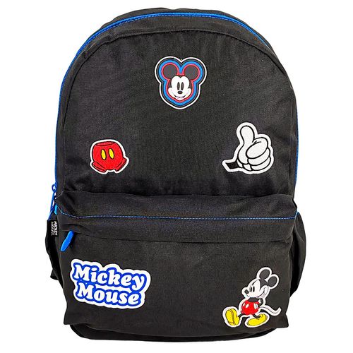 Morral  Mickey Mouse Juvenil Denim con Parches
