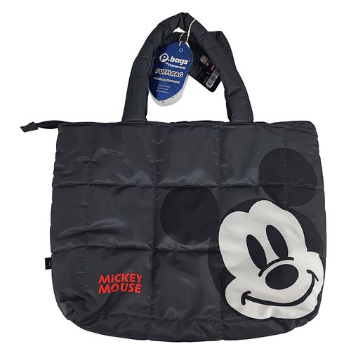 Morral  Mickey Mouse Puffi Bags Anthracite Black