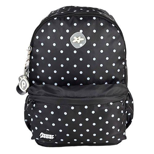 Morral  Flower Power Glow Up Black Polka Dots