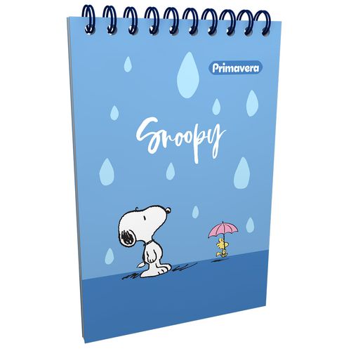 Cuaderno Vertical  Snoopy Lluvia