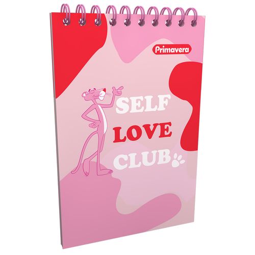 Cuaderno Vertical  Pantera Rosa Self Love Club