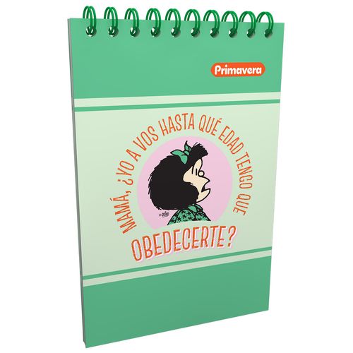 Cuaderno Vertical  Mafalda Obedecerte?