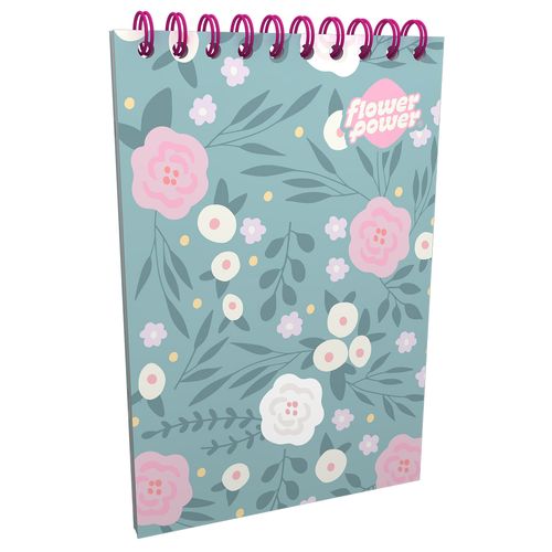 Cuaderno Vertical  Flower Power Camelias