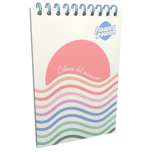 Cuaderno Vertical  Flower Power Amanecer