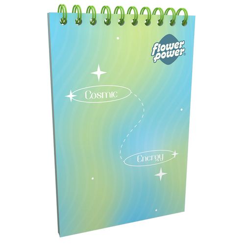 Cuaderno Vertical  Flower Power Cosmic Energy