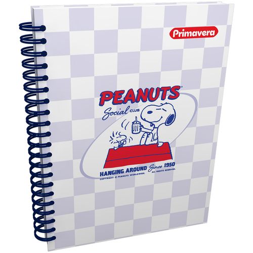 Cuaderno Argollado  Snoopy Multimaterias Mujer Social Club