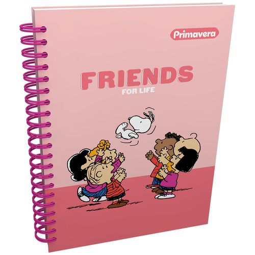 Cuaderno Argollado  Snoopy Multimaterias Mujer Friends For Life
