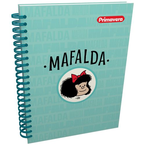 Cuaderno Argollado  Mafalda Multimaterias Mujer Turquesa Claro