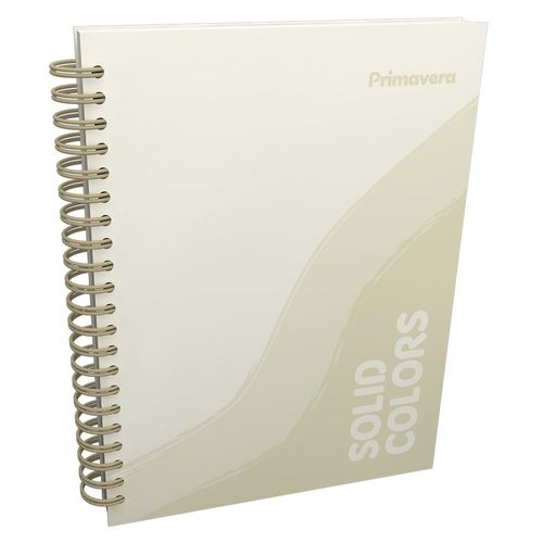 Cuaderno Argollado  Solid Colors Multimaterias Mujer Beige