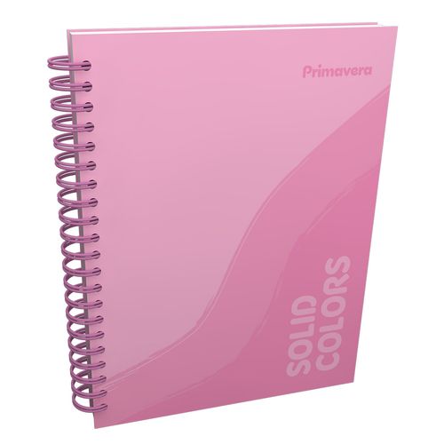 Cuaderno Argollado  Solid Colors Multimaterias Mujer Rosa