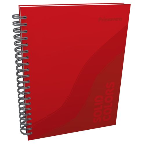 Cuaderno Argollado Multimaterias  Solid Colors Hombre Rojo