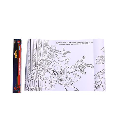 Rollo para Colorear  Spiderman Niño 2 mts.