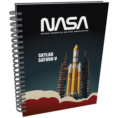 Cuaderno Argollado Multimaterias  Nasa Skylab Saturn V