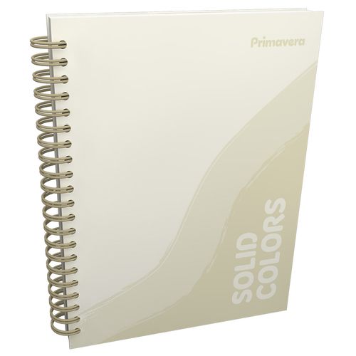 Cuaderno Argollado  Solid Colors Mujer Beige