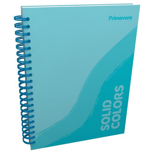 Cuaderno Argollado Grande Multimaterias Solid Colors Mujer Azul Cielo