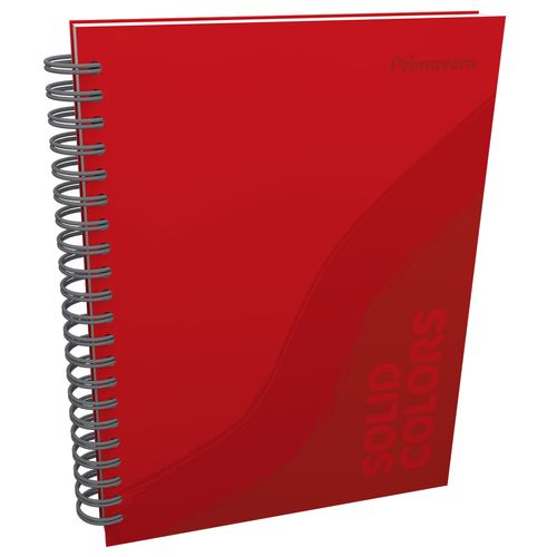 Cuaderno Argollado Grande Multimaterias Solid Colors Hombre Rojo