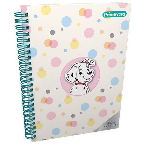Cuaderno Argollado Pasta Dura  101 Dálmatas Grande Patch
