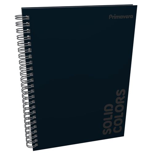 Cuaderno Argollado Pasta Dura  Solid Colors Hombre Grande Negro