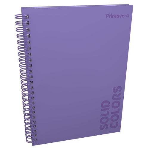 Cuaderno Argollado Pasta Dura  Solid Colors Mujer Grande Morado