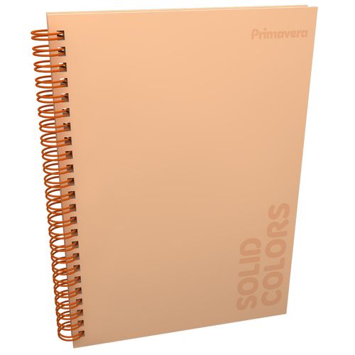 Cuaderno Argollado Pasta Dura  Solid Colors Mujer Grande Durazno