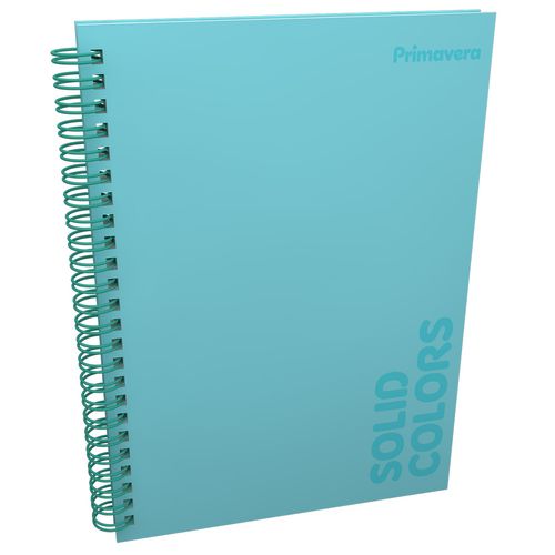 Cuaderno Argollado Pasta Dura  Solid Colors Mujer Grande Agua Marina