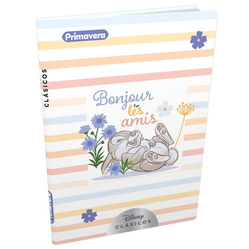 Cuaderno Cosido Pasta Dura  Bambi Tambor Bonjour les Amis