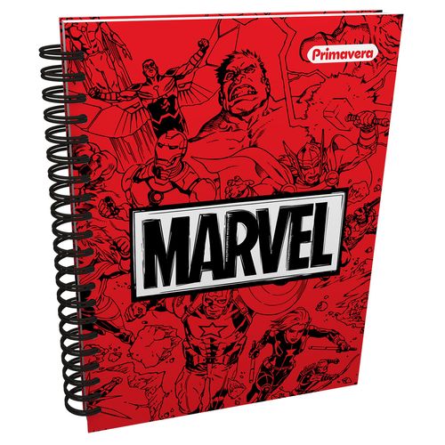 Cuaderno Argollado Grande Multimaterias Marvel Logos Avengers