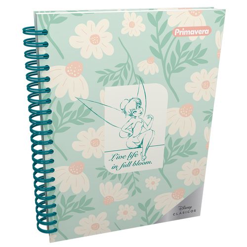 Cuaderno Argollado Grande Multimaterias Tinkerbell Live Life