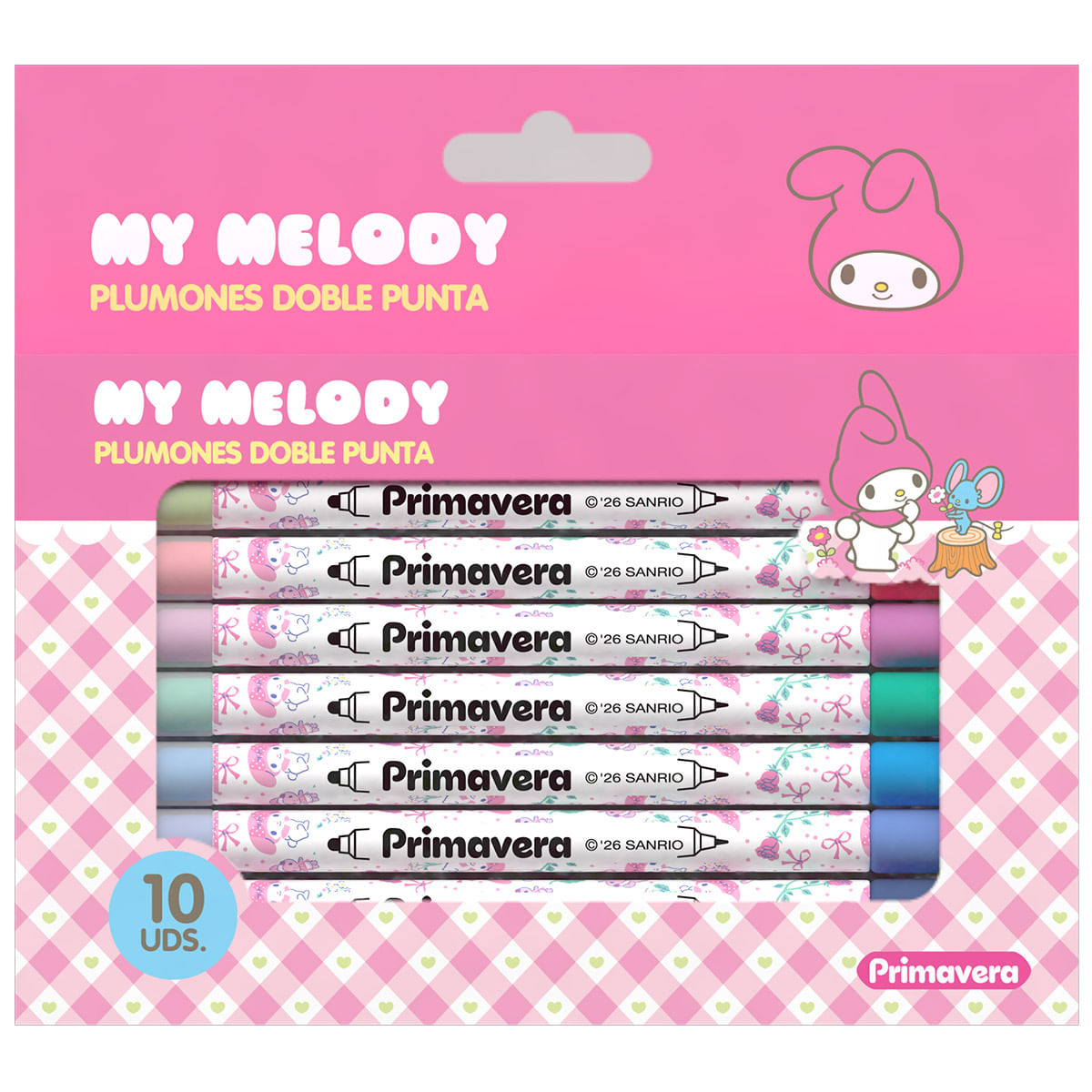Plumón Doble Punta My Melody X10