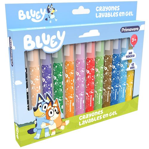 Crayones Lavables  Bluey Niña X12