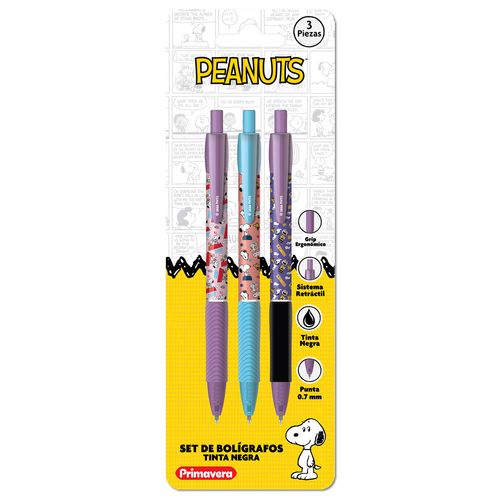 Bolígrafo  Snoopy X3