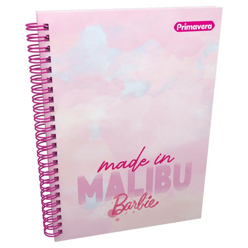 Cuaderno Argollado Pasta Dura  Barbie Grande Made In Malibu