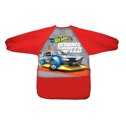 Delantal  Hot Wheels Speed Con Manga