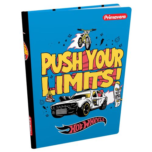 Cuaderno Cosido Pasta Dura  Hot Wheels Push Your Limits!