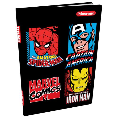 Cuaderno Cosido Pasta Dura  Capitán América, Iron Man, Spiderman Spider-Man, Captain America & Iron Man