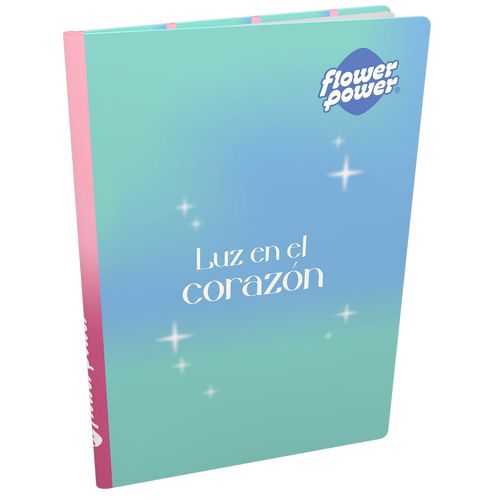 Cuaderno Cosido Pasta Dura  Flower Power Luz En El Corazón