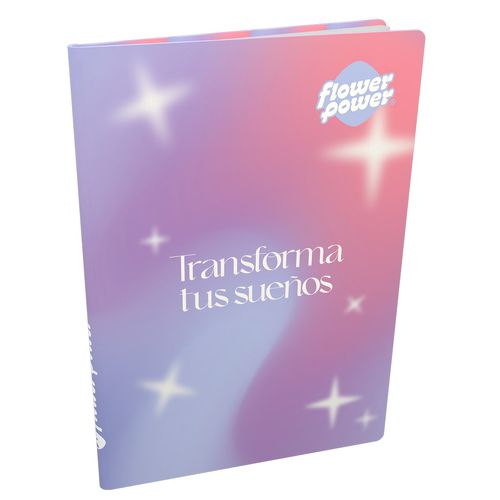 Cuaderno Cosido Pasta Dura  Flower Power Transforma Tus Sueños