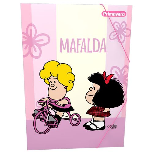 Carpeta  Mafalda y Susanita en Triciclo
