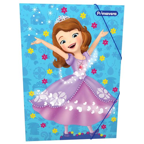 Carpeta  Princesita Sofía Brillos y Flores