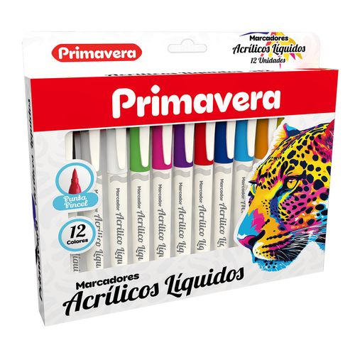 Marcador Acrílico Líquido X 12