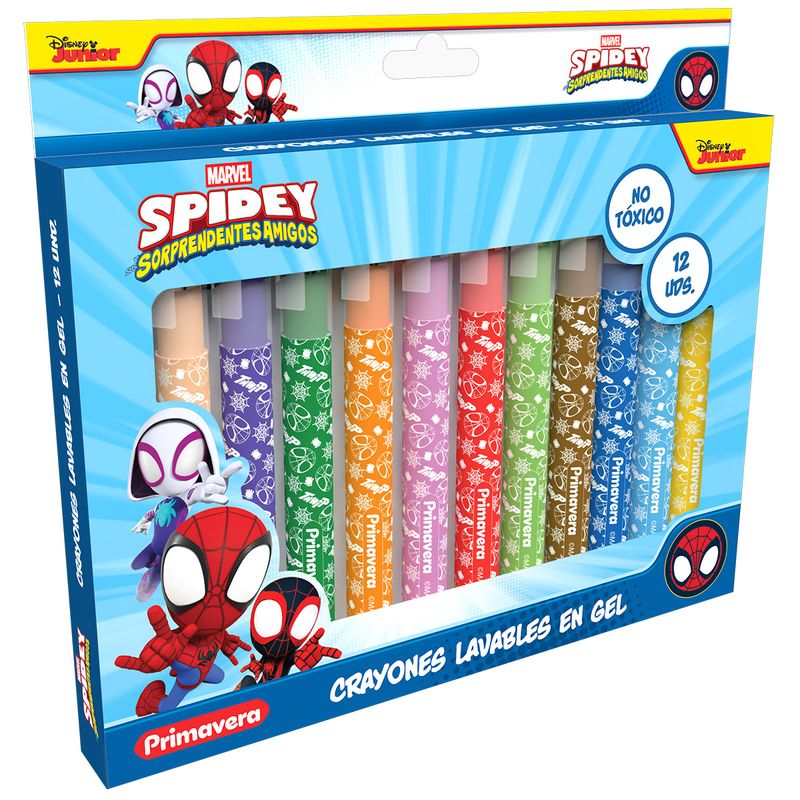 Crayones Lavables Spidey Niño X12-1767024384352
