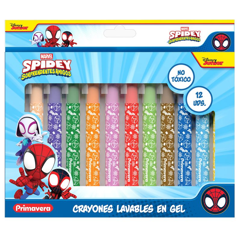 Crayones Lavables Spidey Niño X12-1767024443460