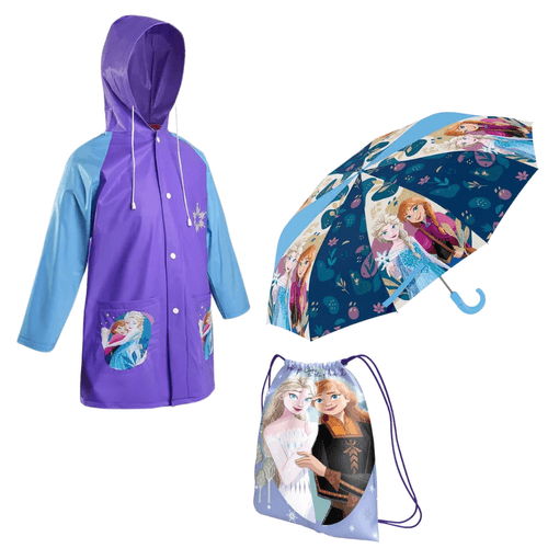 Kit Arendelle (Tula + Capa + Sombrilla)
