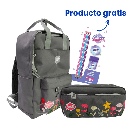 Kit Flower Power Bloom Gray print